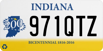 IN license plate 971QTZ