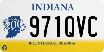 IN license plate 971QVC