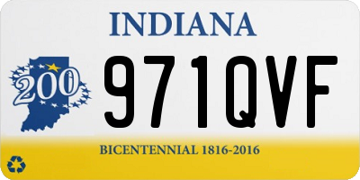 IN license plate 971QVF