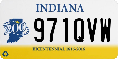 IN license plate 971QVW