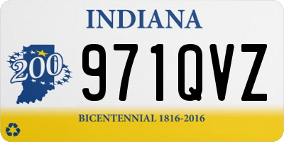 IN license plate 971QVZ