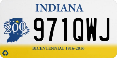 IN license plate 971QWJ