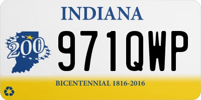 IN license plate 971QWP