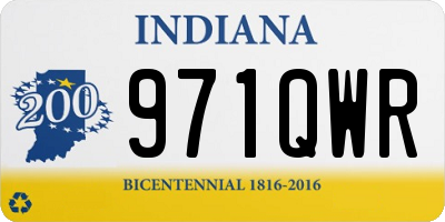 IN license plate 971QWR
