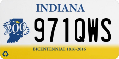 IN license plate 971QWS