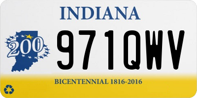 IN license plate 971QWV