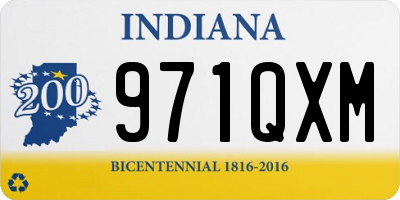 IN license plate 971QXM