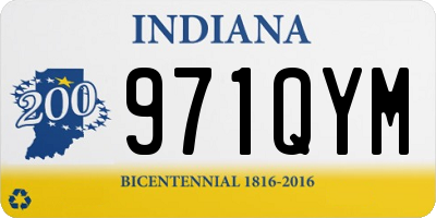IN license plate 971QYM
