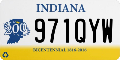 IN license plate 971QYW