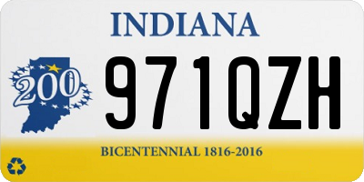 IN license plate 971QZH