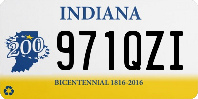 IN license plate 971QZI