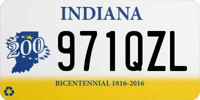 IN license plate 971QZL