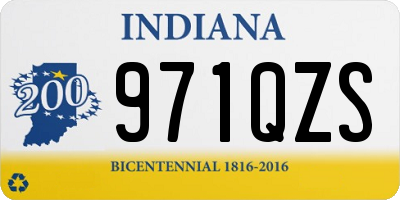 IN license plate 971QZS