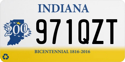 IN license plate 971QZT