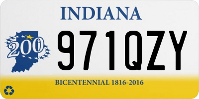 IN license plate 971QZY