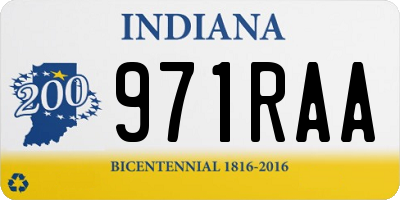 IN license plate 971RAA