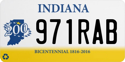 IN license plate 971RAB
