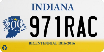 IN license plate 971RAC