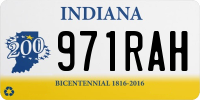 IN license plate 971RAH