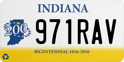 IN license plate 971RAV