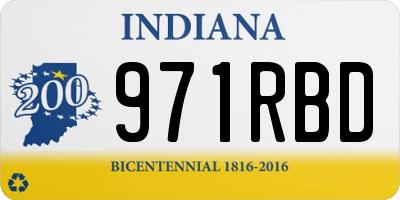 IN license plate 971RBD