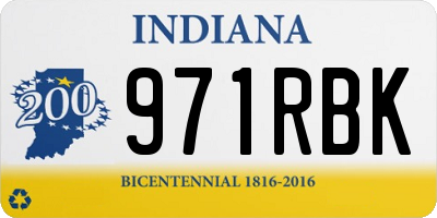 IN license plate 971RBK