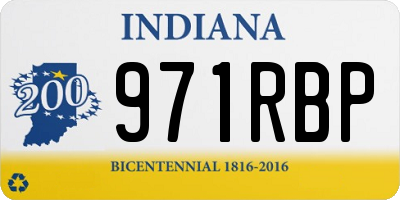 IN license plate 971RBP