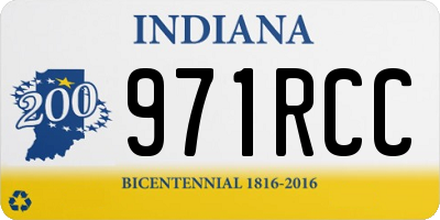 IN license plate 971RCC