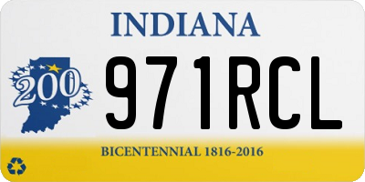 IN license plate 971RCL