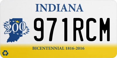 IN license plate 971RCM