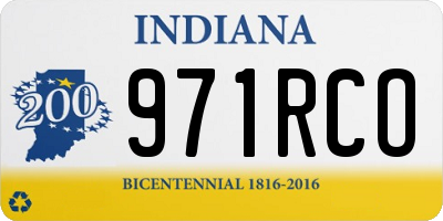 IN license plate 971RCO