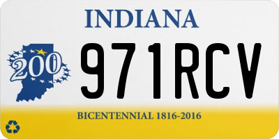 IN license plate 971RCV