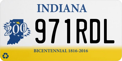 IN license plate 971RDL
