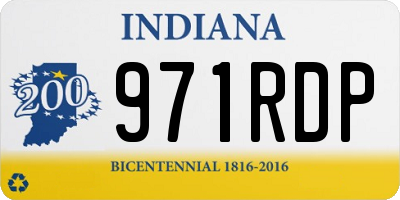IN license plate 971RDP