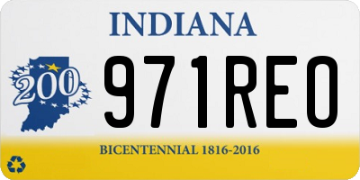 IN license plate 971REO