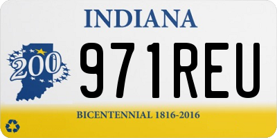 IN license plate 971REU