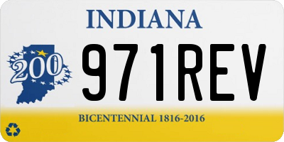 IN license plate 971REV