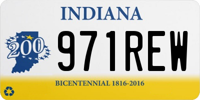 IN license plate 971REW