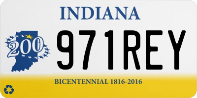 IN license plate 971REY