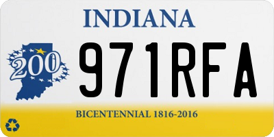 IN license plate 971RFA
