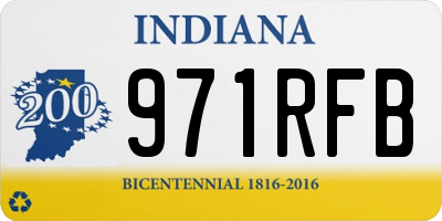 IN license plate 971RFB