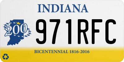 IN license plate 971RFC