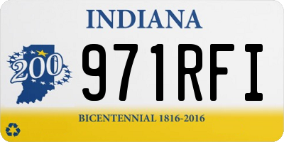 IN license plate 971RFI