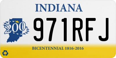 IN license plate 971RFJ