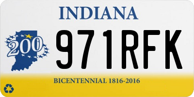 IN license plate 971RFK