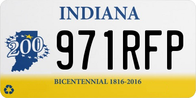 IN license plate 971RFP
