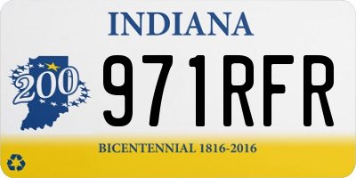 IN license plate 971RFR