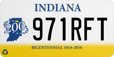 IN license plate 971RFT