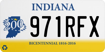 IN license plate 971RFX