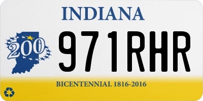 IN license plate 971RHR